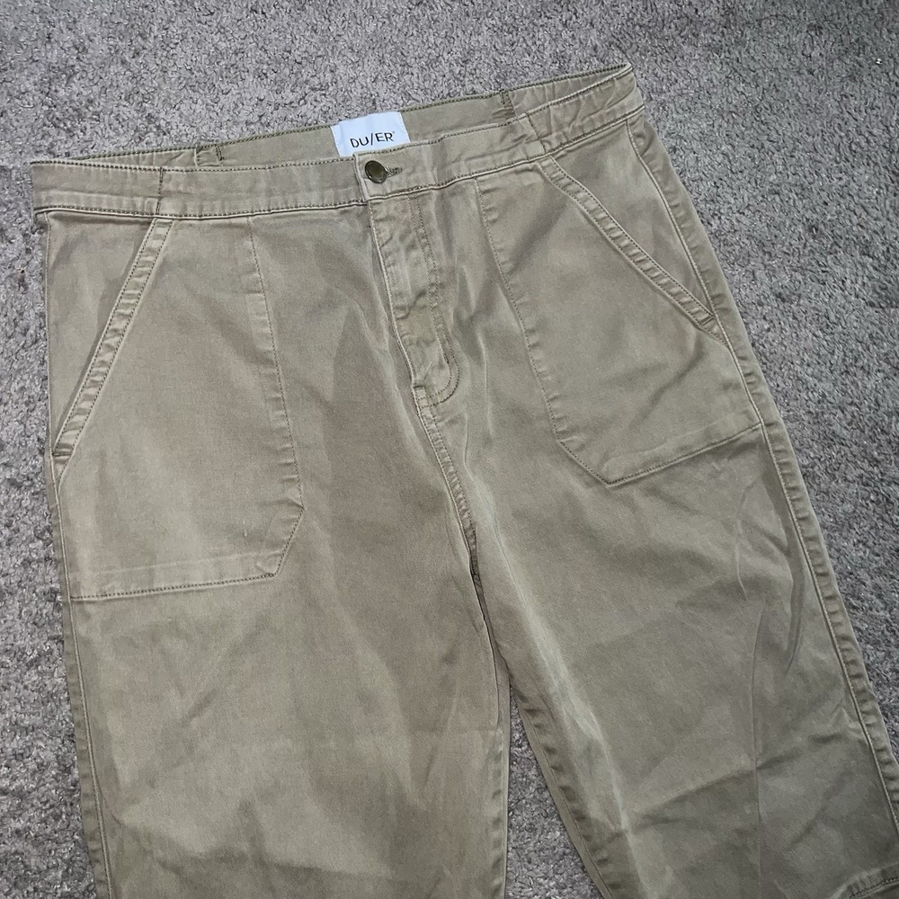 DU/ER Pants Mens 34x28 Brown Live Free Field Utility Joggers Workwear Hike